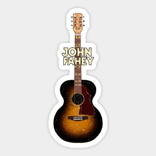 John Fahey Bacon & Day Acoustic Guitar Sticker